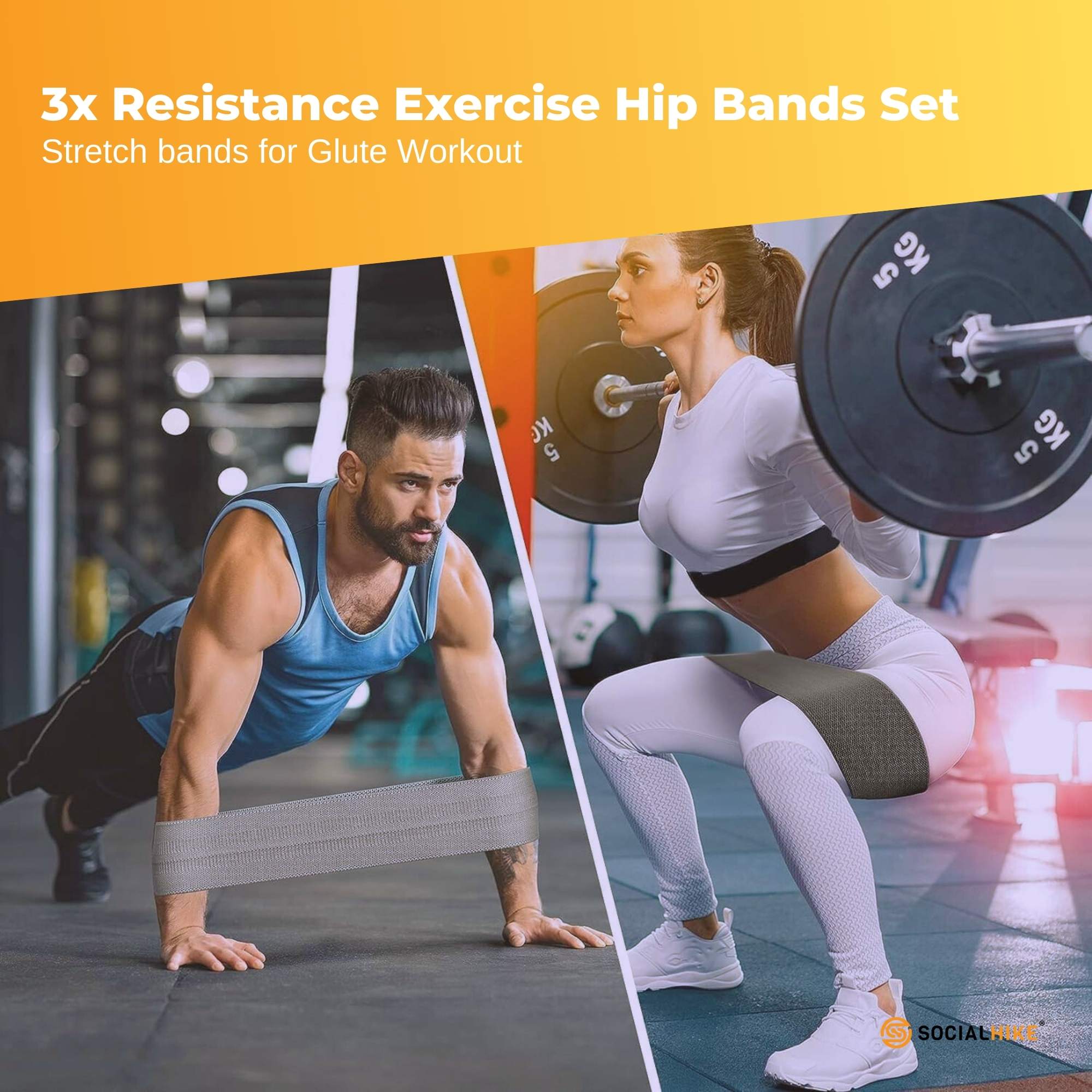 IronPulse Fabric Resistance Bands Set